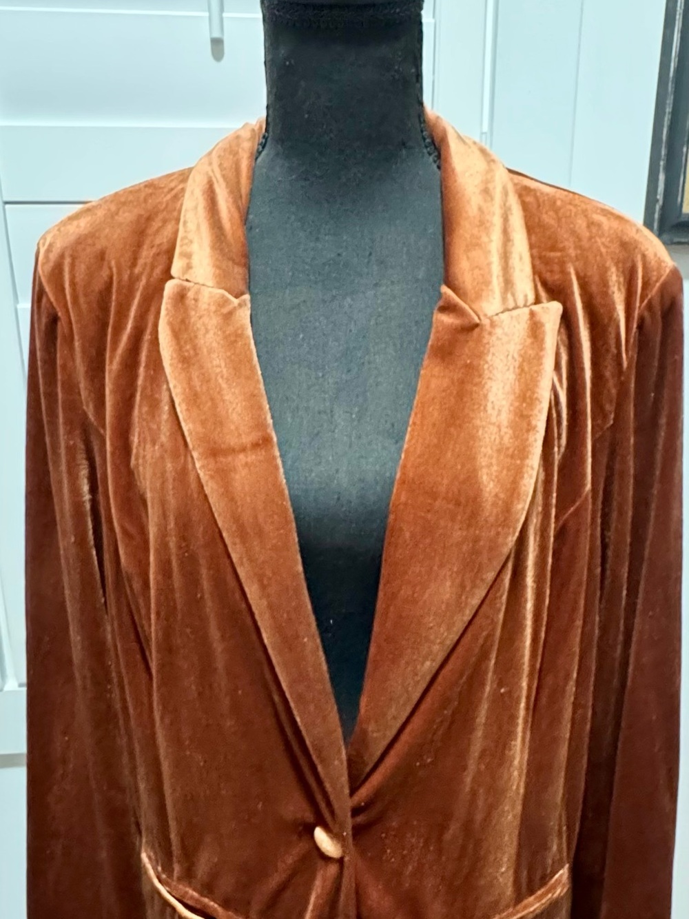BiBi Shiny, Soft Velvet Blazer Jacket Oversized, Relaxed Fit